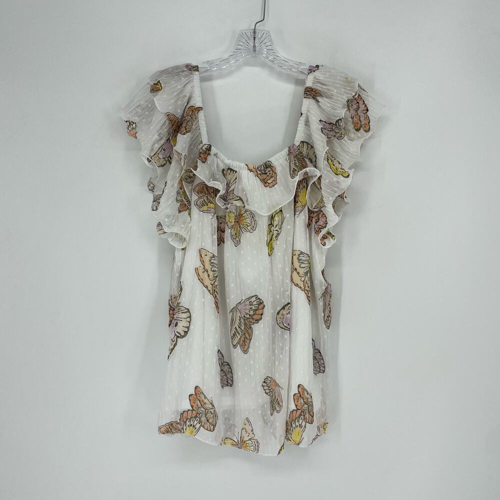 Cato Ruffle Butterfly Flounce Top Size Large - Picture 5 of 7